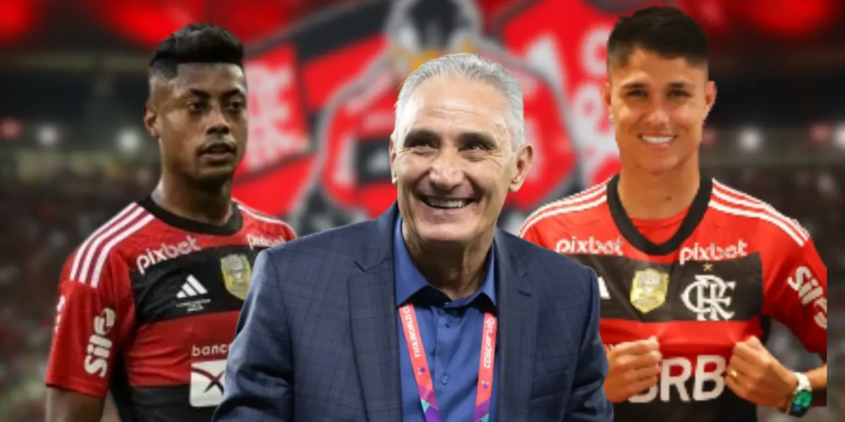 Bruno Henrique, Tite e Luiz Araújo