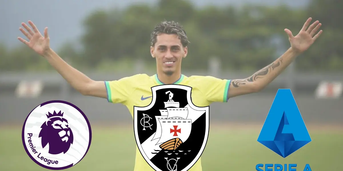 Clubes da Inglaterra e da Itália demonstram interesse por joia do Vasco