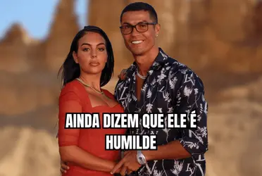 Cristiano Ronaldo e Georgina Rodríguez prestigiaram a luta de Tyson Fury e Francis Ngannou em Riade