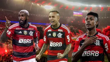 Gerson, Everton Cebolinha e Bruno Henrique