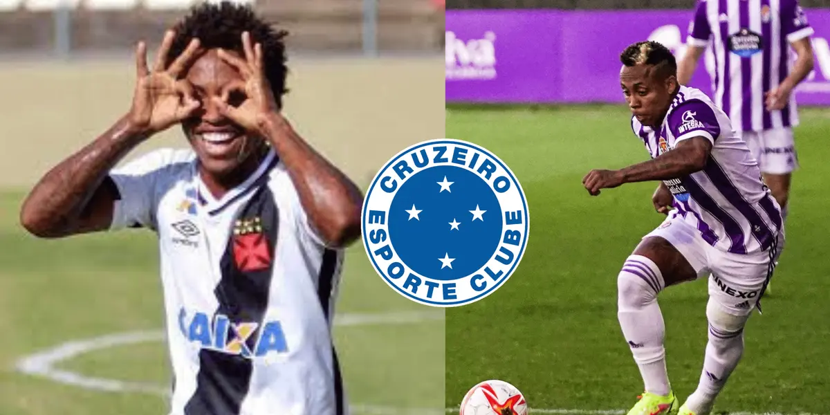 O Cruzeiro anunciou a chegada do atacante Paulo Vitor, que estava no Valladolid da Espanha, e que já atuou pelo Vasco da Gama.