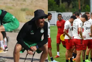 Os jogadores não estão acreditando no que estão vendo com o novo membro da comissão técnica